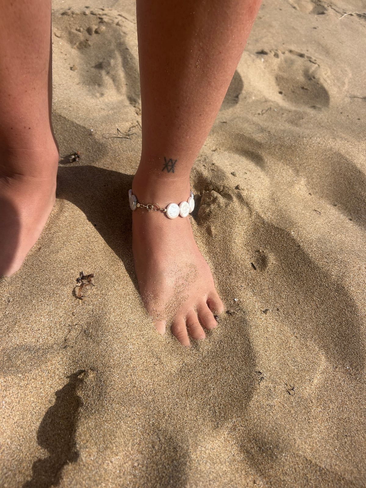 Coin Pearl Anklet