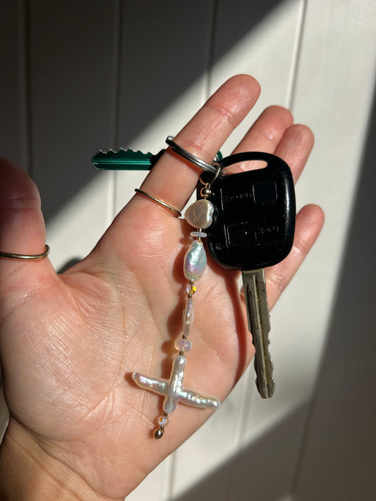 Pearly Key Ring