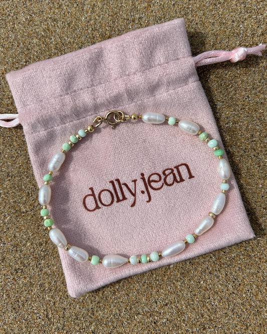 Green Opal Anklet